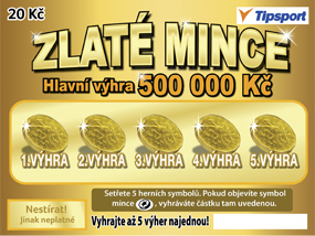 Stírací losy Tipsport a.s. - Zlaté mince